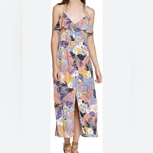 NWT, Sanctuary, Size L, Coral printed V-Neck Maxi.